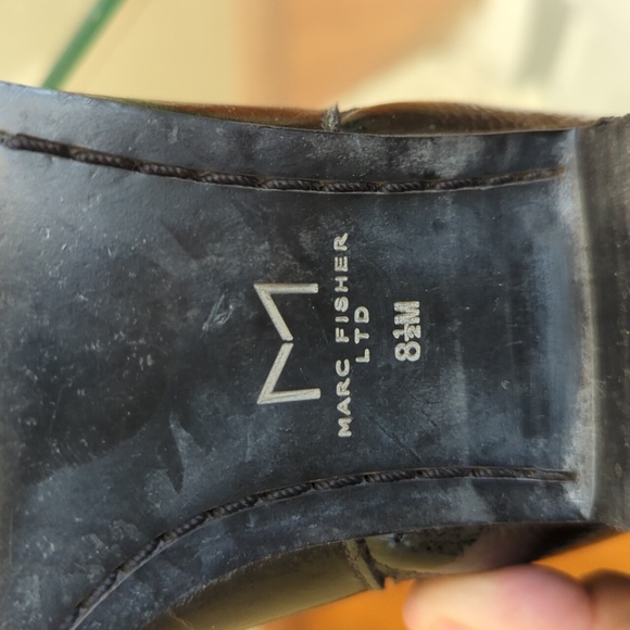 Marc Fisher patent ankle boots - Picture 4 of 5